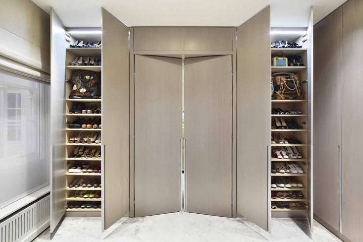 the entrance door to the master suite and the client's shoes collection. 16