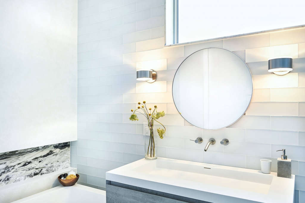 Modern spa bathroom with natural materials in the Hamptons portrait 3 14