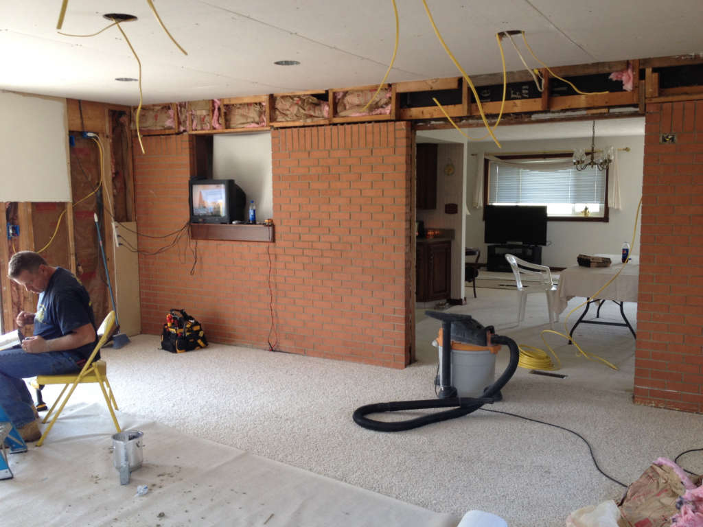 wall removal and wiring 13