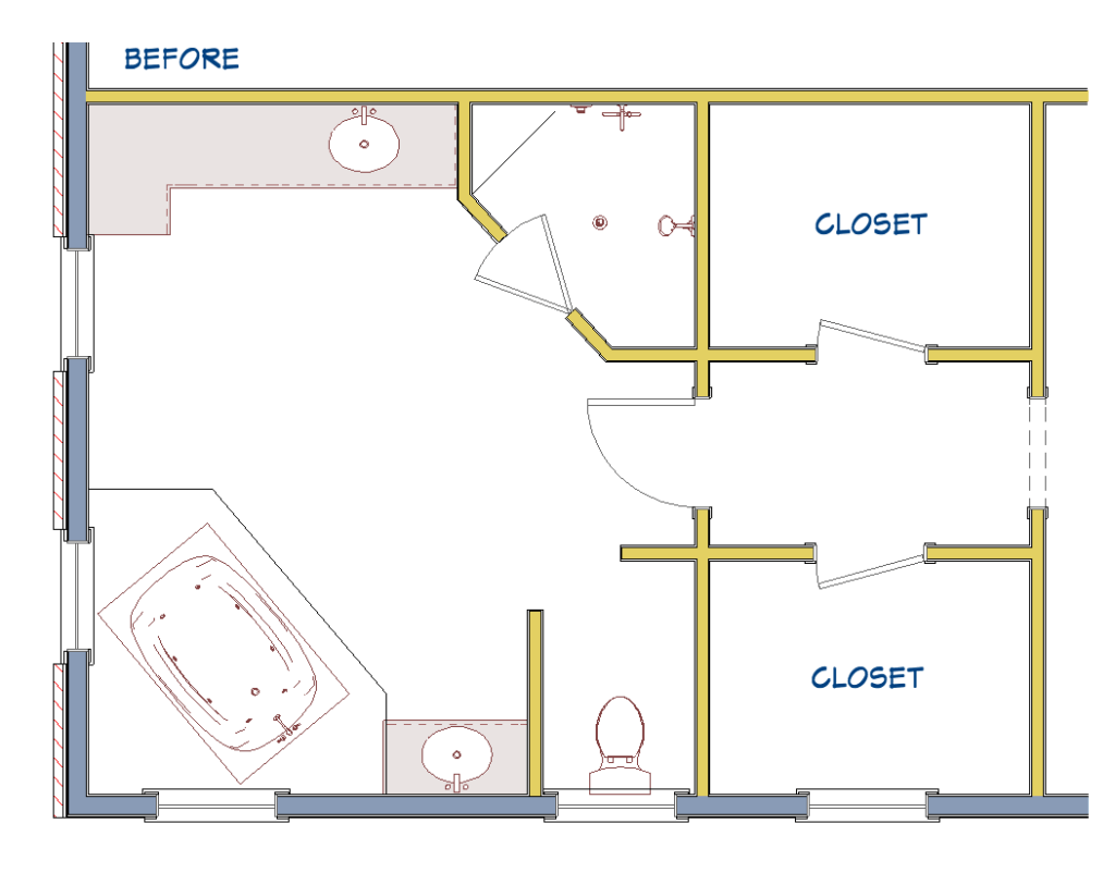 "before" floor plan 17