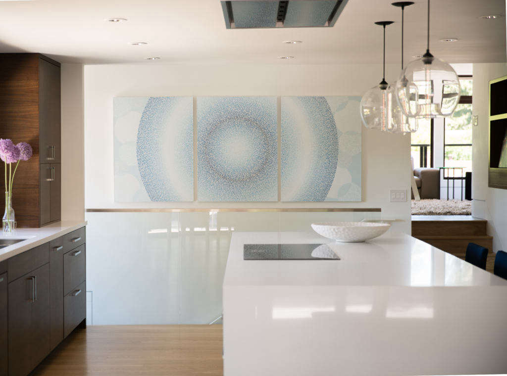 abstract art infuses the space with light 10