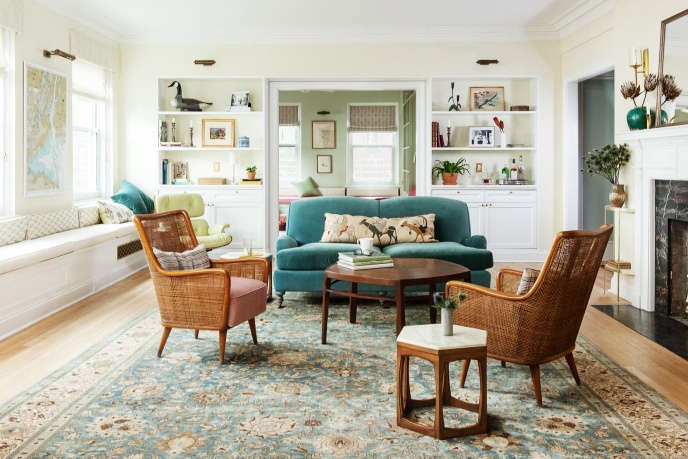 indigo & ochre design brooklyn heights promenade living room with antique t 27