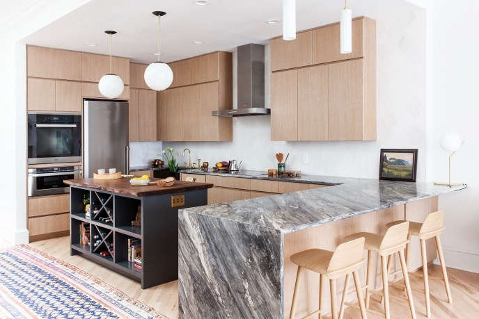 indigo & ochre design back bay boston penthouse modern kitchen 21