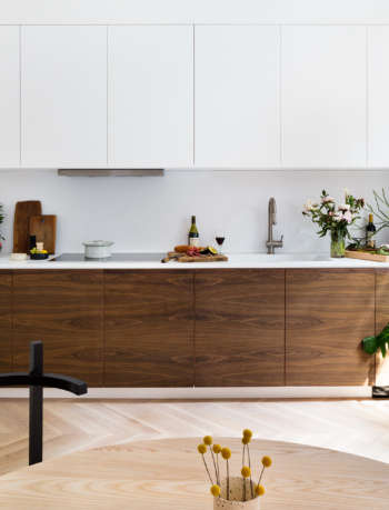walnut kitchen by hatchet design build