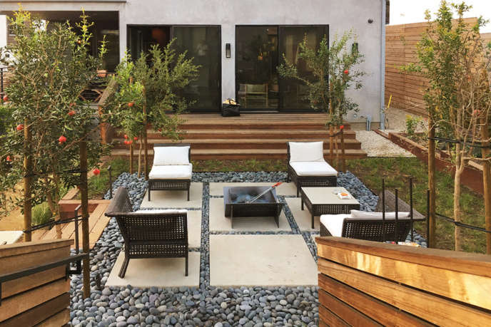 stylish digs by urban oasis landscape